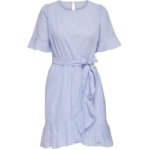 ONLY Women's Onldelila S/S Short Dress WVN Noos Summer, White, M ONLY Women's Onldelila S/S Short Dress WVN Noos Summer, White, M