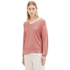 TOM TAILOR Women's Basic V-Neck Knitted Jumper, 32224 Fading Rose, XL TOM TAILOR Women's Basic V-Neck Knitted Jumper, 32224 Fading Rose, XL