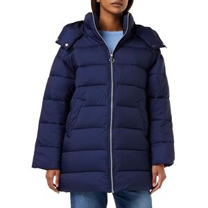 United Colors of Benetton Women's Long Down Jacket, Dark Blue 252, S United Colors of Benetton Women's Long Down Jacket, Dark Blue 252, S