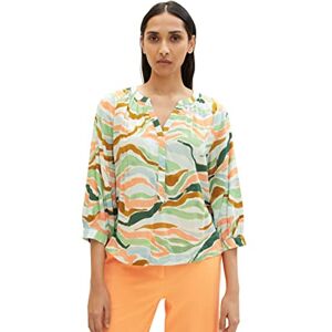 TOM TAILOR Ladie's 1035880 Blouse, 31122-Colorful Wavy Design, 32 TOM TAILOR Ladie's 1035880 Blouse, 31122-Colorful Wavy Design, 32