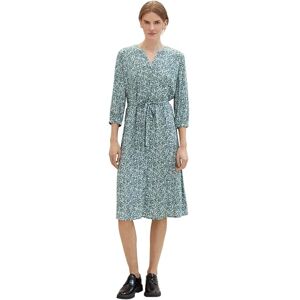 TOM TAILOR Women's 1041205 Dress, 34840-Green Abstract Leaf Print, 18 TOM TAILOR Women's 1041205 Dress, 34840-Green Abstract Leaf Print, 18