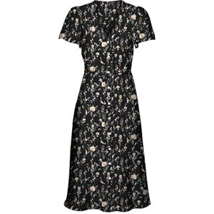 VERO MODA Women's Vmjosie SS Calf Shirt Dress WVN Ga Keid, Black/AOP: Hazel, M VERO MODA Women's Vmjosie SS Calf Shirt Dress WVN Ga Keid, Black/AOP: Hazel, M