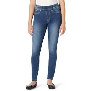Amazon Essentials Women's Women's Stretch Denim Mid-Rise Pull-On Jegging, Medium Wash, 6 Short Amazon Essentials Women's Women's Stretch Denim Mid-Rise Pull-On Jegging, Medium Wash, 6 Short