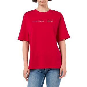 United Colors of Benetton Women's 3bl0d1081 t-Shirt, red, S United Colors of Benetton Women's 3bl0d1081 t-Shirt, red, S