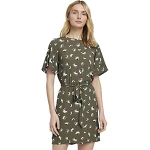 TOM TAILOR Ladie's 1025868 Summer Kleid, 27428-Khaki Floral Design, 38 TOM TAILOR Ladie's 1025868 Summer Kleid, 27428-Khaki Floral Design, 38