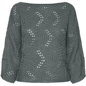 VERO MODA Women's Vmgigi 3/4 Boatneck Pullover Noos Knitted Jumper, Balsam Green, M VERO MODA Women's Vmgigi 3/4 Boatneck Pullover Noos Knitted Jumper, Balsam Green, M