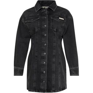 Calvin Klein Women's Essential Long Sleeve Mini Denim Dress, Black (Ck Essential Black), XS Calvin Klein Women's Essential Long Sleeve Mini Denim Dress, Black (Ck Essential Black), XS