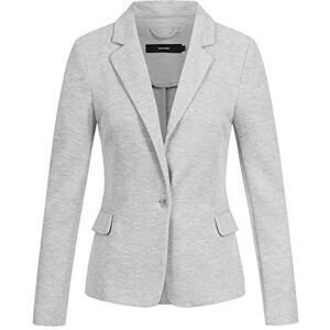 VERO MODA Women's Vmjulia Ls Blazer DNM Noos Suit Jacket, Grey (Light Melange Light Melange), 8 (Manufacturer Size: 34) VERO MODA Women's Vmjulia Ls Blazer DNM Noos Suit Jacket, Grey (Light Melange Light Melange), 8 (Manufacturer Size: 34)