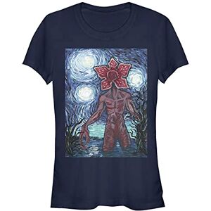 Stranger Things Women's Starry Demogorgon Short Sleeve T-Shirt, Navy, M Stranger Things Women's Starry Demogorgon Short Sleeve T-Shirt, Navy, M