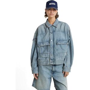 G-STAR Women's Drifter Utility Jacket , Blue (sun faded fogbow D24942-D436-G671), S G-STAR Women's Drifter Utility Jacket , Blue (sun faded fogbow D24942-D436-G671), S
