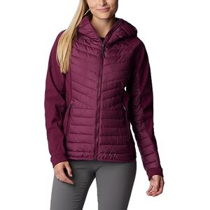 Columbia Women's Powder Lite Hybrid Hooded Puffer Jacket, Marionberry, XS Columbia Women's Powder Lite Hybrid Hooded Puffer Jacket, Marionberry, XS