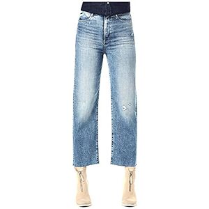G-STAR RAW G-Star Women's Tedie Ultra High Straight Ripped Edge Ankle Jeans, Blue (sun faded ice fog destroyed D17177-B767-C275), 29W / 30L G-STAR RAW G-Star Women's Tedie Ultra High Straight Ripped Edge Ankle Jeans, Blue (sun faded ice fog destroyed D17177-B767-C275), 29W / 30L
