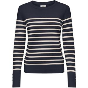 JDY Women's malou Malou KNT Noos L/S On Button Pullover, Sky Captain, M JDY Women's malou Malou KNT Noos L/S On Button Pullover, Sky Captain, M