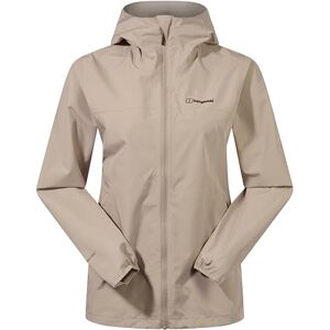 Berghaus Women's Deluge Pro Shell Rain Jacket Durable Breathable Coat, Taupe, 14 Berghaus Women's Deluge Pro Shell Rain Jacket Durable Breathable Coat, Taupe, 14
