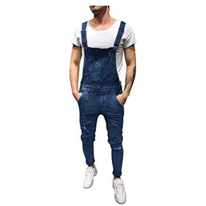 Janly Clearance Sale Womens Pants, Mens Washed Denim Bib Jeans Overalls Casual Ripped Denim Jumpsuits Rompers for Summer Holiday