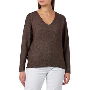 ONLY Women's Onlrica Life L/S V-Neck Jumper KNT Noos Sweater, Deep Mahogany/Detail: Melange, XL ONLY Women's Onlrica Life L/S V-Neck Jumper KNT Noos Sweater, Deep Mahogany/Detail: Melange, XL