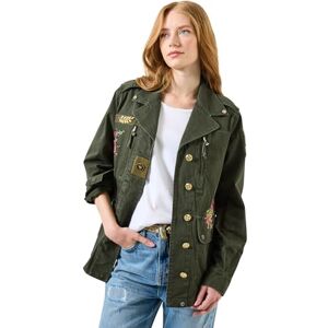 Joe Browns Female Embellished Utility Jacket, Regular, Green, UK 8 Joe Browns Female Embellished Utility Jacket, Regular, Green, UK 8