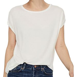 VERO MODA Women's Vmava Plain SS Top Gajrs Noos Shirt, Snow White, XL VERO MODA Women's Vmava Plain SS Top Gajrs Noos Shirt, Snow White, XL