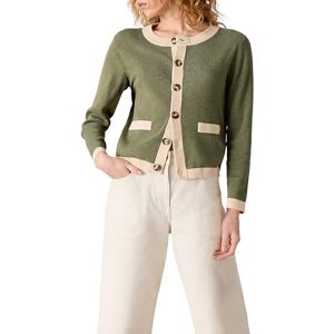 White Stuff Women's Charlotte Cardigan Casual Sweater for Optimal Everyday Wear Khaki Green Size 12 White Stuff Women's Charlotte Cardigan Casual Sweater for Optimal Everyday Wear Khaki Green Size 12