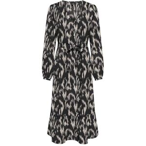 ONLY Women's Onlnova Life Vis Amy Long Dress, Black/AOP:590 Rough Animal, XS ONLY Women's Onlnova Life Vis Amy Long Dress, Black/AOP:590 Rough Animal, XS