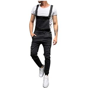 Janly Clearance Sale Womens Pants, Mens Washed Denim Bib Jeans Overalls Casual Ripped Denim Jumpsuits Rompers for Summer Holiday