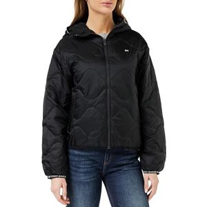 Tommy Jeans Women's Tjw Quilted Tape Hood Puffer Ext Dw0Dw17242 Padded Jackets, Black, XL Tommy Jeans Women's Tjw Quilted Tape Hood Puffer Ext Dw0Dw17242 Padded Jackets, Black, XL