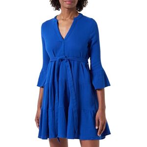 ONLY Women's Onlidia 3/4 Belt Short Dress WVN Noos Summer, Blue, L ONLY Women's Onlidia 3/4 Belt Short Dress WVN Noos Summer, Blue, L