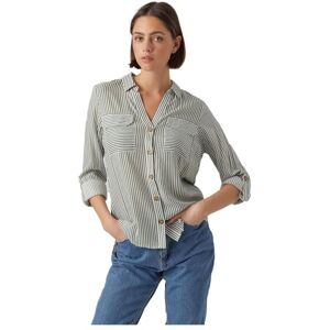 VERO MODA Women's Vmbumpy L/S Shirt New WVN Noos Longsleeve T, Laurel Wreath/Stripes: Snow White, XS VERO MODA Women's Vmbumpy L/S Shirt New WVN Noos Longsleeve T, Laurel Wreath/Stripes: Snow White, XS