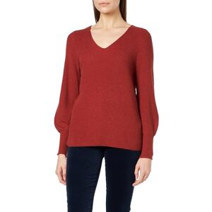 ONLY Bestseller A/S Women's Onlatia L/S V-Neck Cuff KNT Noos Sweater, Roasted Russet/Detail:w. Melange, S ONLY Bestseller A/S Women's Onlatia L/S V-Neck Cuff KNT Noos Sweater, Roasted Russet/Detail:w. Melange, S