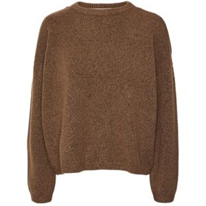 VERO MODA Women's Vmgemma LS O-Neck Knit VMA Noos Sweater, Bison, M VERO MODA Women's Vmgemma LS O-Neck Knit VMA Noos Sweater, Bison, M
