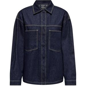 ONLY Women's Onlemmie L/S Shirt Rinse DNM Azg Noos, Dark Denim Blue, Large ONLY Women's Onlemmie L/S Shirt Rinse DNM Azg Noos, Dark Denim Blue, Large