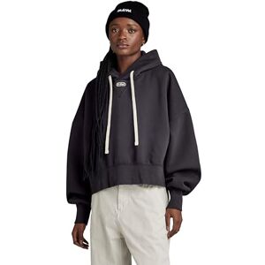 G-STAR Women's Oversized Cropped Hoodie, Grey (shadow D24236-D425-992), S G-STAR Women's Oversized Cropped Hoodie, Grey (shadow D24236-D425-992), S