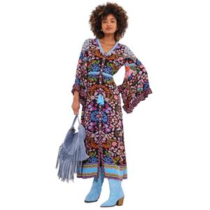 Joe Browns Women's Vibrant Butterfly Border Print Maxi Dress, Black, 8 Joe Browns Women's Vibrant Butterfly Border Print Maxi Dress, Black, 8