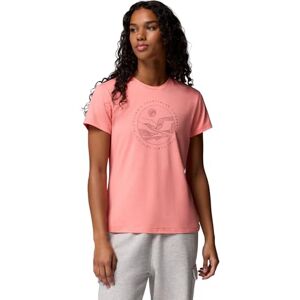 Columbia Women's Sloan Ridge Graphic Short Sleeve Tee, Short Sleeve T-Shirt, Alpenglow/Linear Landscape, Small Columbia Women's Sloan Ridge Graphic Short Sleeve Tee, Short Sleeve T-Shirt, Alpenglow/Linear Landscape, Small