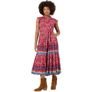 Joe Browns Women's Boho Mandarin Collar Maxi Dress, Slim, Red, UK 12 (Petite) Joe Browns Women's Boho Mandarin Collar Maxi Dress, Slim, Red, UK 12 (Petite)