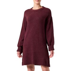 ONLY Women's Onljada LS Balloon O-Neck Dress Bf KNT, Winetasting/Detail: Melange, S ONLY Women's Onljada LS Balloon O-Neck Dress Bf KNT, Winetasting/Detail: Melange, S