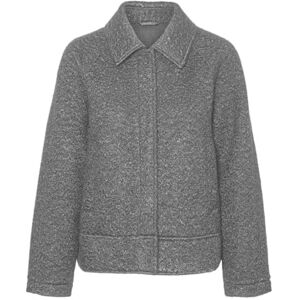 VERO MODA Women's Vmlara Emilia Short Jacket Noos, Medium Grey Melange, M VERO MODA Women's Vmlara Emilia Short Jacket Noos, Medium Grey Melange, M