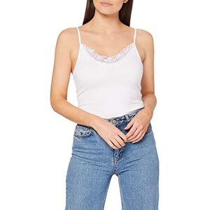 VERO MODA NOS Women's Vminge Lace Singlet Ga Noos Blouse Not Applicable, Bright White, L VERO MODA NOS Women's Vminge Lace Singlet Ga Noos Blouse Not Applicable, Bright White, L