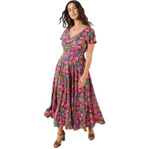 Joe Browns Womens Bold Floral Button Front Maxi Dress, Teal, 16 UK Joe Browns Womens Bold Floral Button Front Maxi Dress, Teal, 16 UK