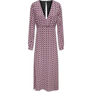 ONLY Women's Onlalma Life Poly Jen Long Dress, Magenta Purple/AOP: 584 Posh, M ONLY Women's Onlalma Life Poly Jen Long Dress, Magenta Purple/AOP: 584 Posh, M