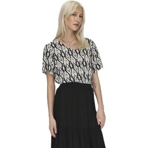 ONLY Women's Onlsusan S/S V-Neck Top WVN Noos T-Shirt, Black, S ONLY Women's Onlsusan S/S V-Neck Top WVN Noos T-Shirt, Black, S