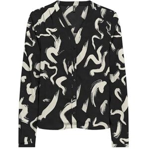 ONLY Onlnova Life VIS L/S Malou Top AOP, Black/AOP: 587 Yoko, S ONLY Onlnova Life VIS L/S Malou Top AOP, Black/AOP: 587 Yoko, S