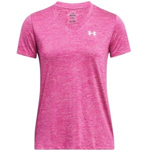 Under Armour Women's Tech Short Sleeve V-Neck Twist, Comfortable Women's T-Shirt, Versatile Gym Top for Sports, Training and Casual Wear,Super Pink / / White,XS Under Armour Women's Tech Short Sleeve V-Neck Twist, Comfortable Women's T-Shirt, Versatile Gym Top for Sports, Training and Casual Wear,Super Pink / / White,XS