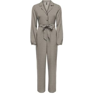 ONLY Women's Onlnova Life Vis L/S Zira Jumpsuit, Chipmunk/AOP:588 Breaker Geo, S ONLY Women's Onlnova Life Vis L/S Zira Jumpsuit, Chipmunk/AOP:588 Breaker Geo, S