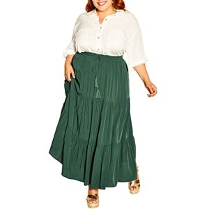 City Chic Womens Plus Size Tiered Skirt, Jungle, 20 Plus UK City Chic Womens Plus Size Tiered Skirt, Jungle, 20 Plus UK