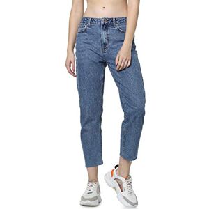 ONLY NOS Women's Onlemily Hw St Raw JNS Db Mae 0005 Noos Straight Jeans Not Applicable, Blue (Dark Blue Denim Dark Blue Denim), W27/L32 (Manufacturer Size: 27) ONLY NOS Women's Onlemily Hw St Raw JNS Db Mae 0005 Noos Straight Jeans Not Applicable, Blue (Dark Blue Denim Dark Blue Denim), W27/L32 (Manufacturer Size: 27)