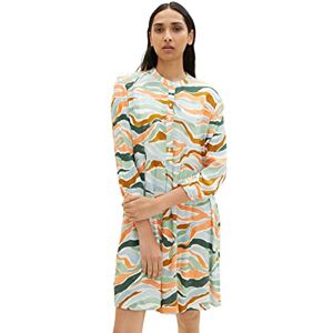 TOM TAILOR Ladies Dress 1035862, 31122 Colourful Wavy Design, 40 TOM TAILOR Ladies Dress 1035862, 31122 Colourful Wavy Design, 40