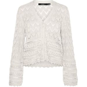 VERO MODA Women's Vmlua LS V-Neck Short Cardigan Noos Sweater, Birch, S VERO MODA Women's Vmlua LS V-Neck Short Cardigan Noos Sweater, Birch, S