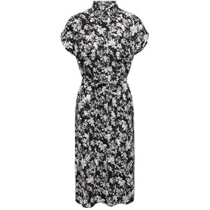 ONLY Women's Onlhannover S/S Shirt Dress Noos WVN, Black/AOP: Laurel Wreath Flower, 14 ONLY Women's Onlhannover S/S Shirt Dress Noos WVN, Black/AOP: Laurel Wreath Flower, 14