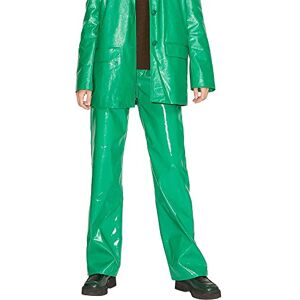 JACK & JONES Women's Jjxx Jxkenya Hw Straight Faux Leat Pants Noos Trousers, Jolly Green/Detail: Shiny, M JACK & JONES Women's Jjxx Jxkenya Hw Straight Faux Leat Pants Noos Trousers, Jolly Green/Detail: Shiny, M